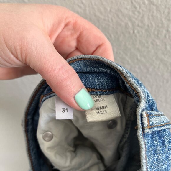 Reformation Jeans Womens Liza High Straight Button Fly Jean Size 31 - Picture 9 of 13